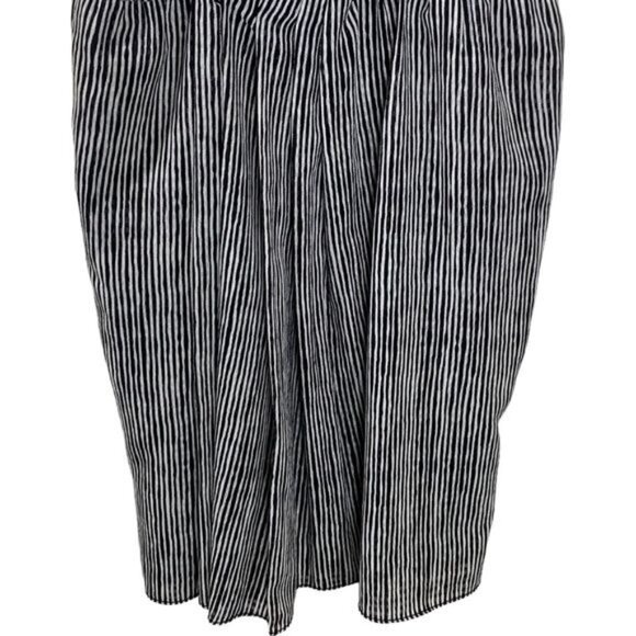 Rachel Roy Black White Stripe Mini Sheath Dress Sleeveless Sundress Small - Picture 6 of 13